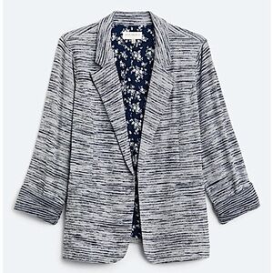 Stitch Fix Skies Are Blue New Curvy Stretch Knit Blazer Cuffed Sleeve Size 3X